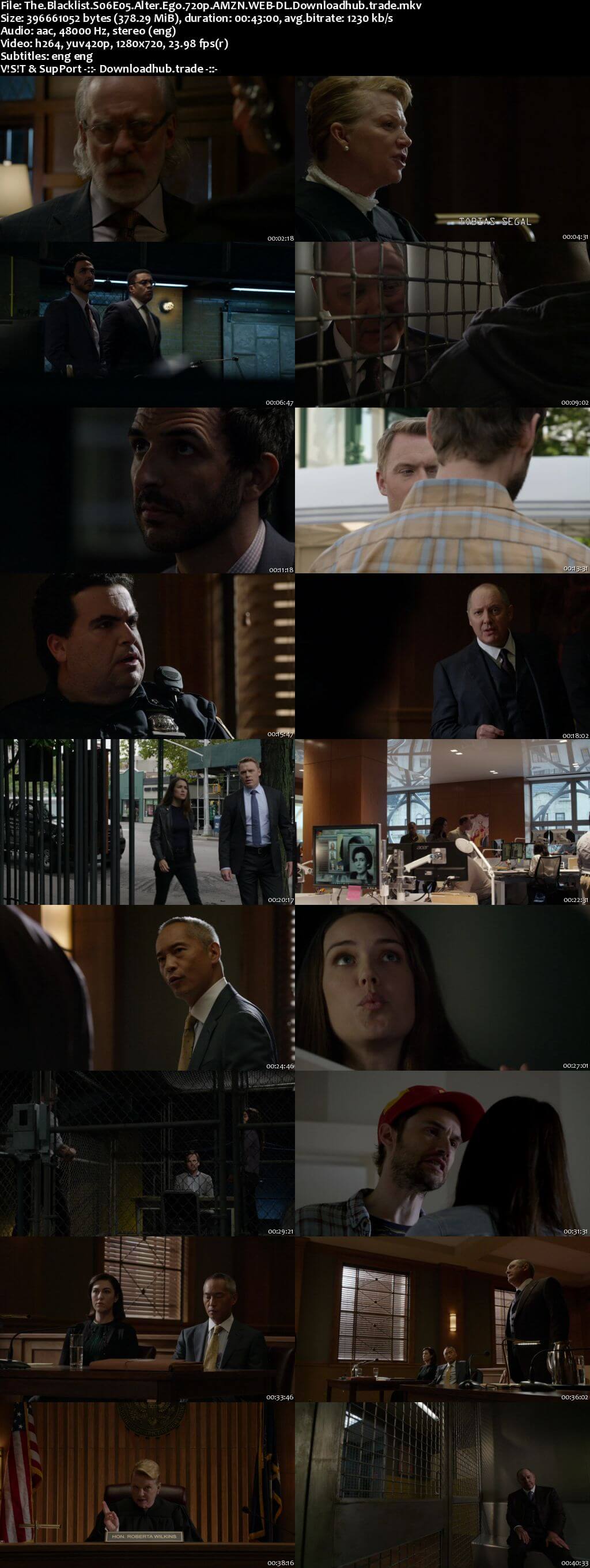 The Blacklist S06E05 350MB AMZN WEB-DL 720p ESubs