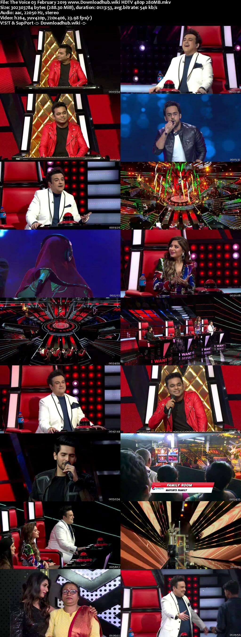 The Voice 03 February 2019 Episode 01 HDTV 480p