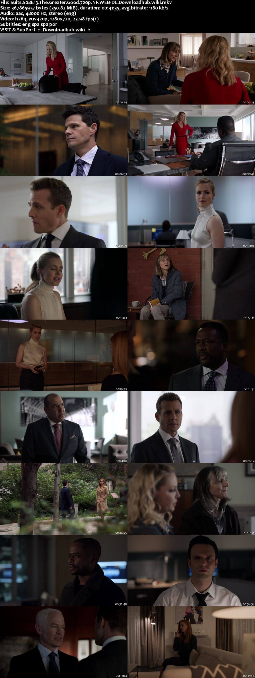 Suits S08E13 350MB Web-DL 720p x264 ESubs