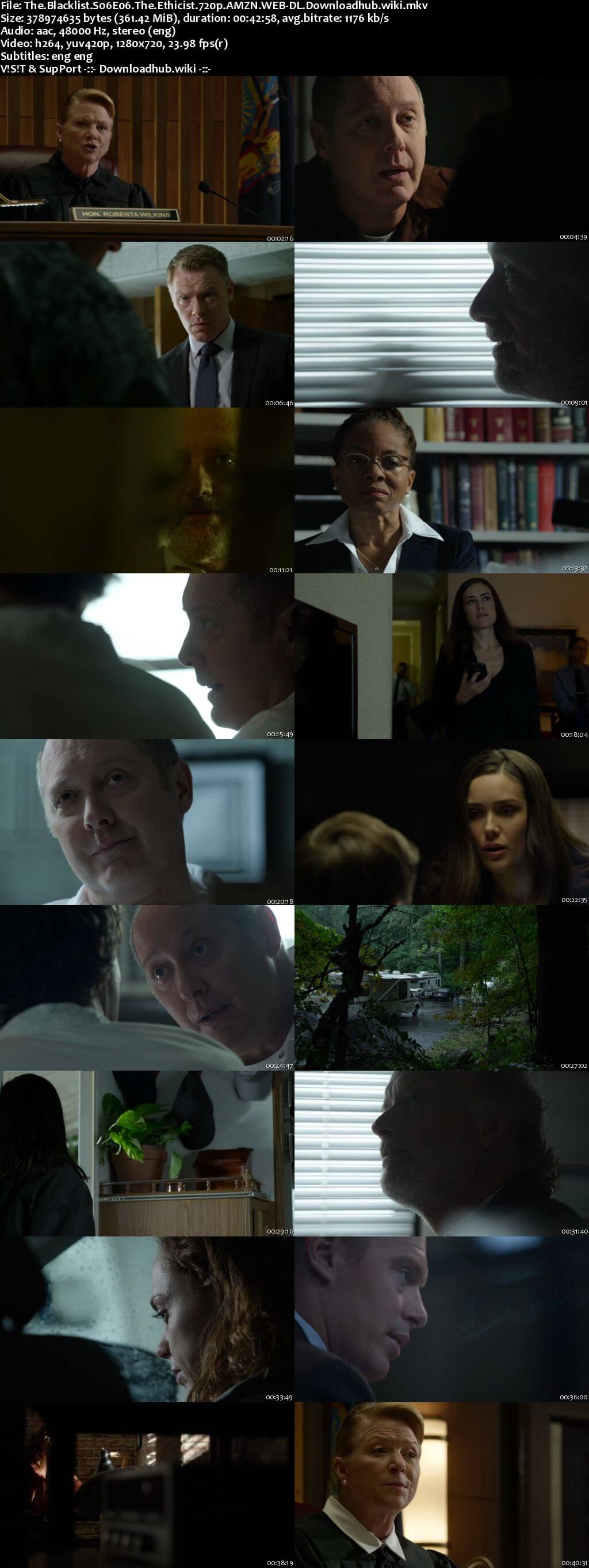 The Blacklist S06E06 350MB AMZN WEB-DL 720p ESubs