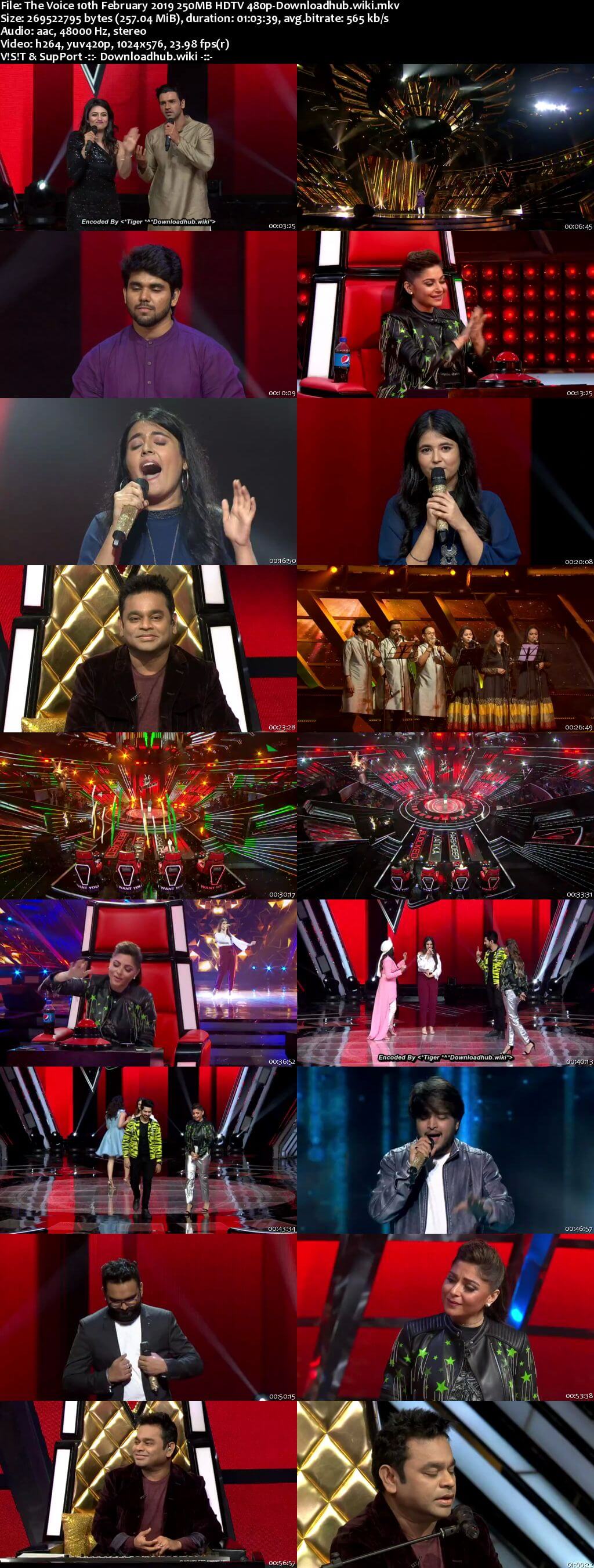 The Voice 10 February 2019 Episode 03 HDTV 480p