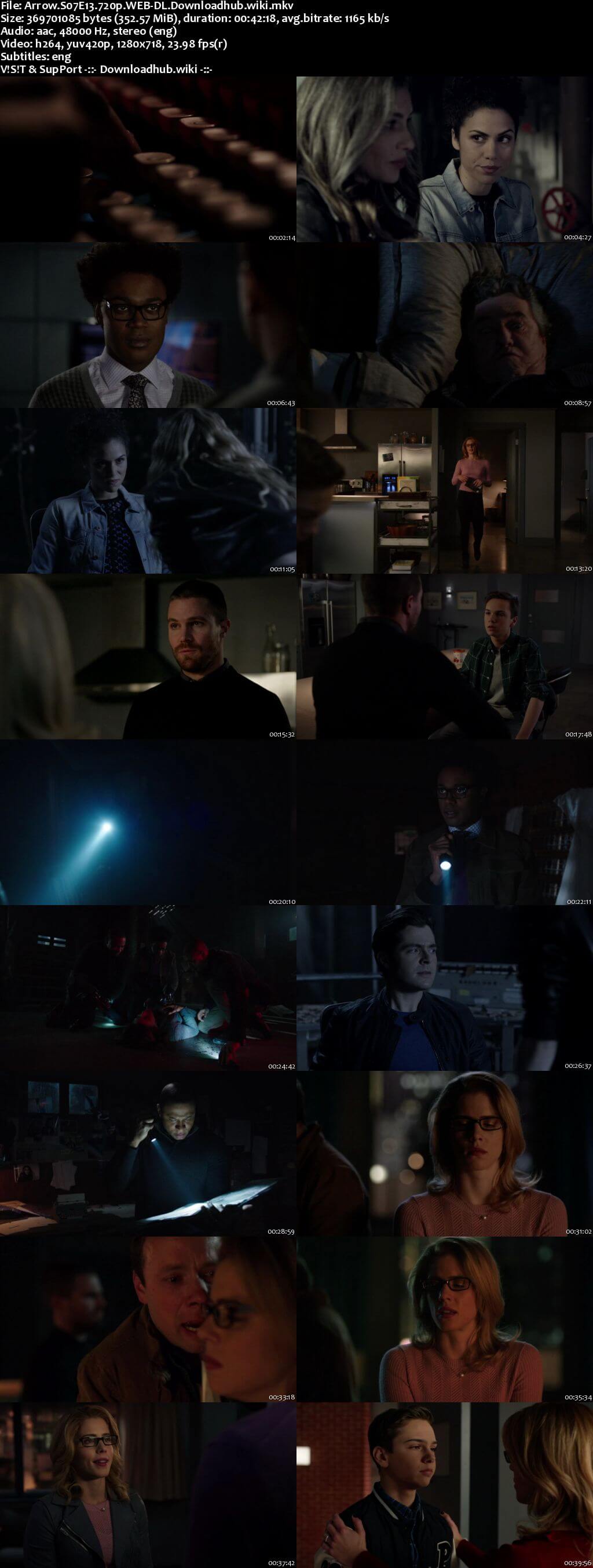 Arrow S07E13 350MB AMZN Web-DL 720p ESubs