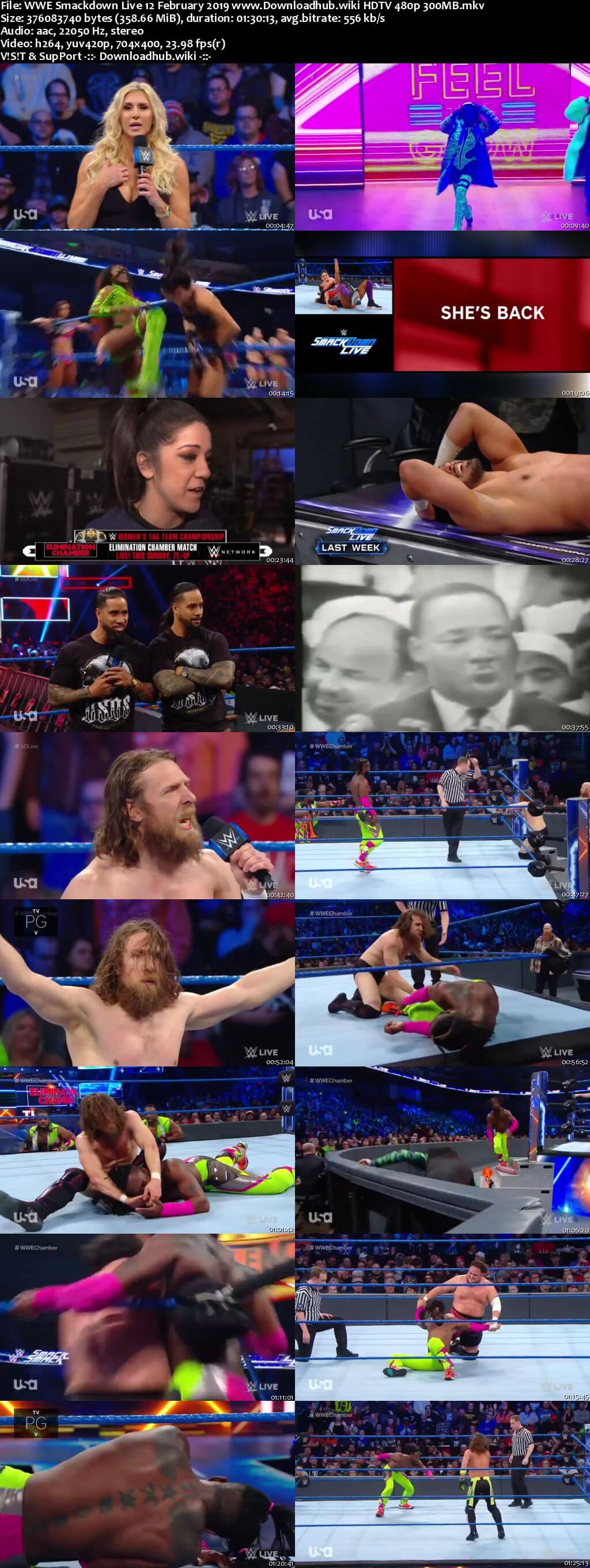 WWE Smackdown Live 12th February 2019 300MB HDTV 480p