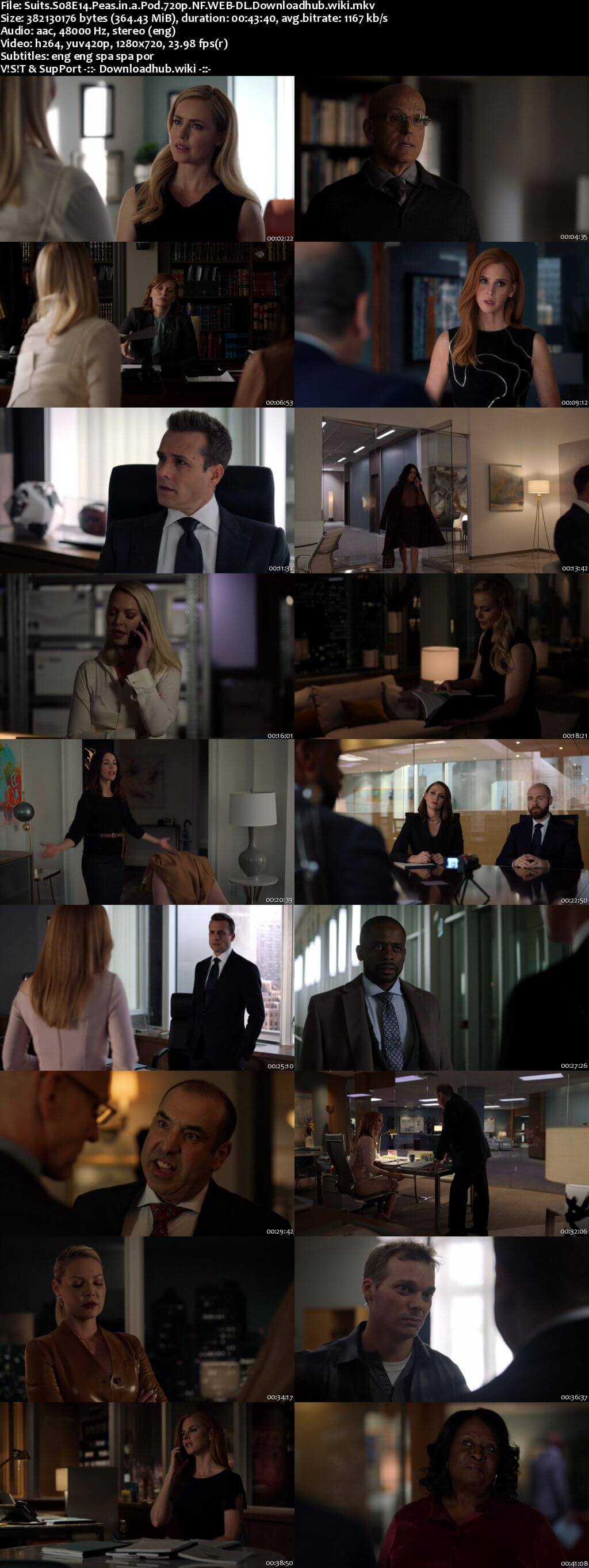 Suits S08E14 350MB Web-DL 720p x264 ESubs