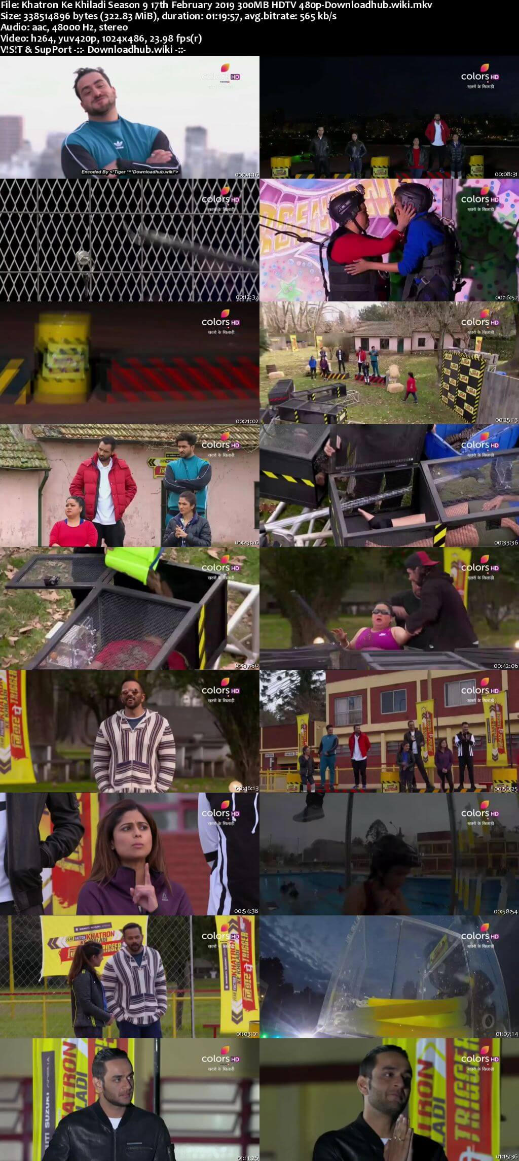 Khatron Ke Khiladi Season 9 17 February 2019 Episode 14 HDTV 480p