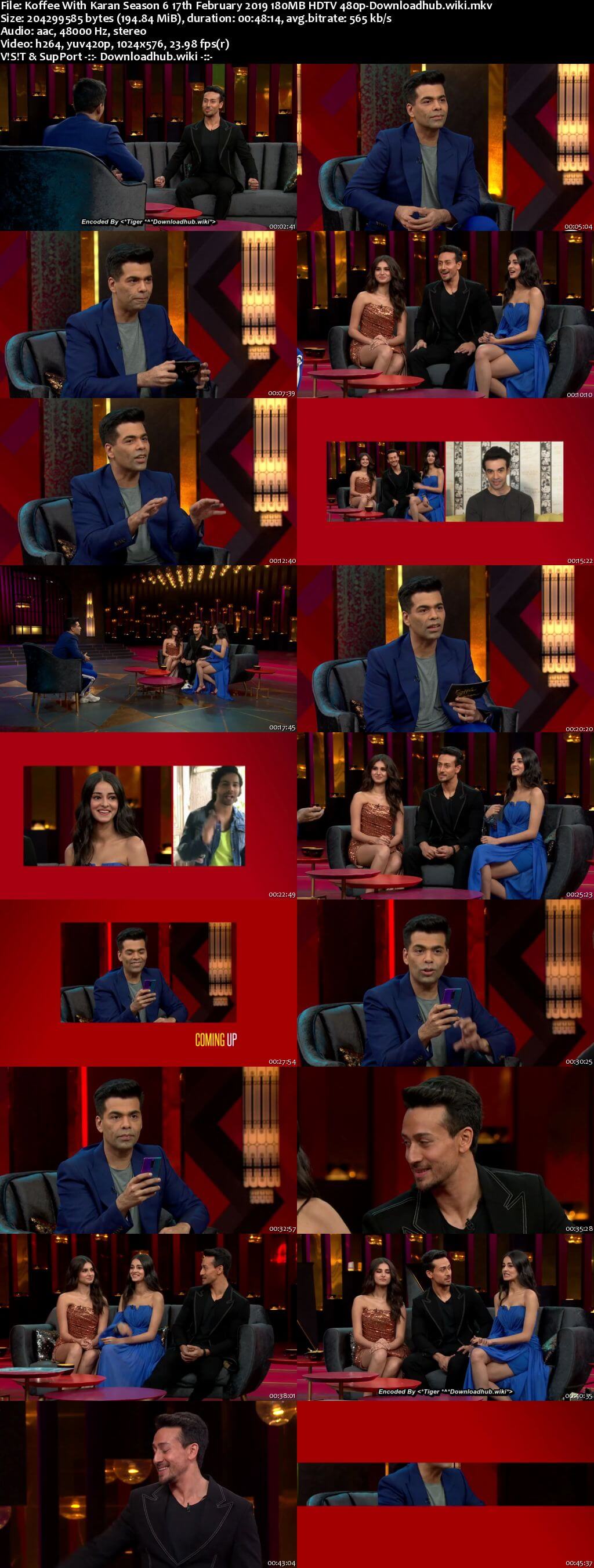 Koffee With Karan 6 17 February 2019 Episode 18 HDTV 480p