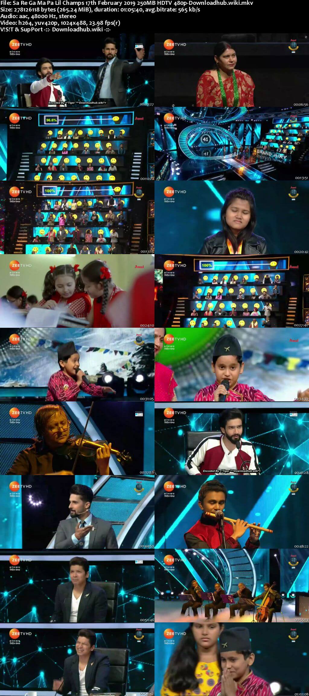 Sa Re Ga Ma Pa Lil Champs 17 February 2019 Episode 04 HDTV 480p