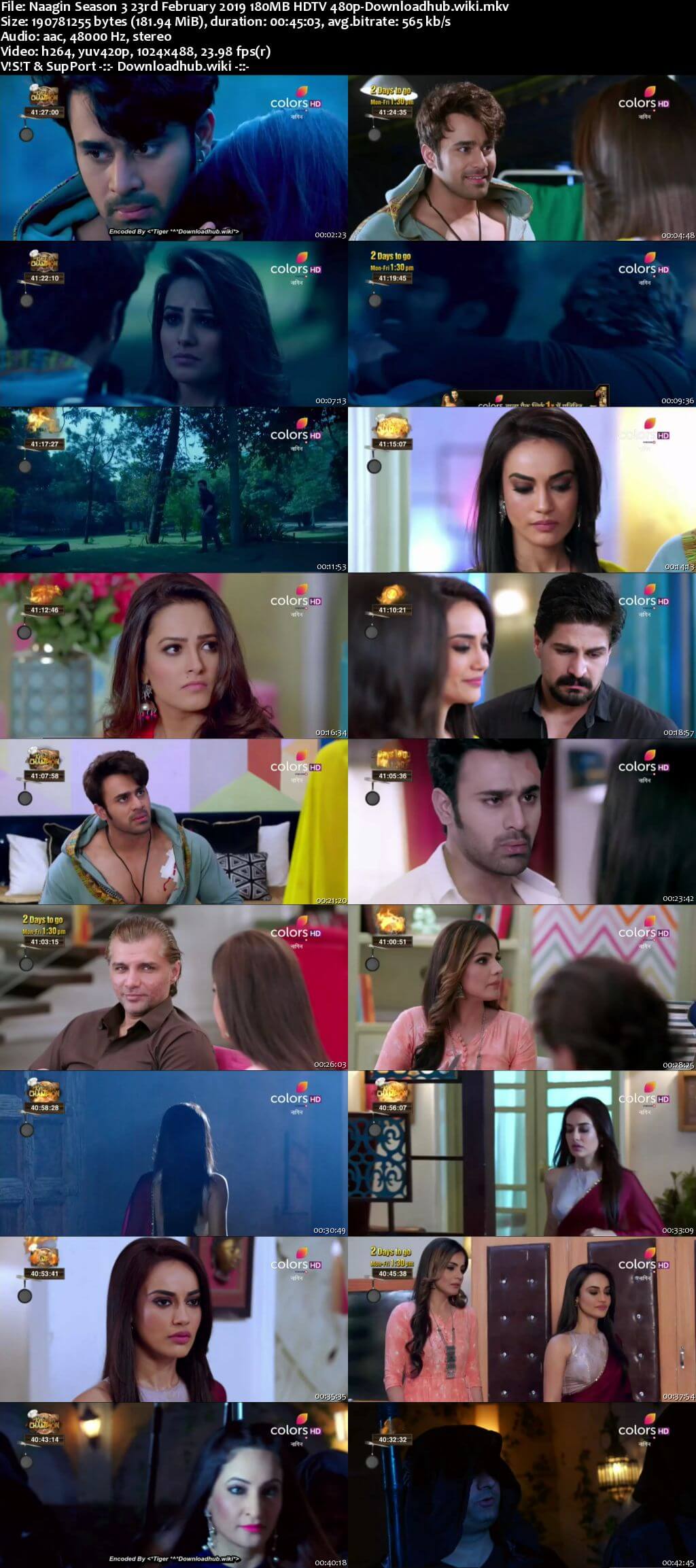 Naagin Season 3 23 February 2019 Episode 74 HDTV 480p