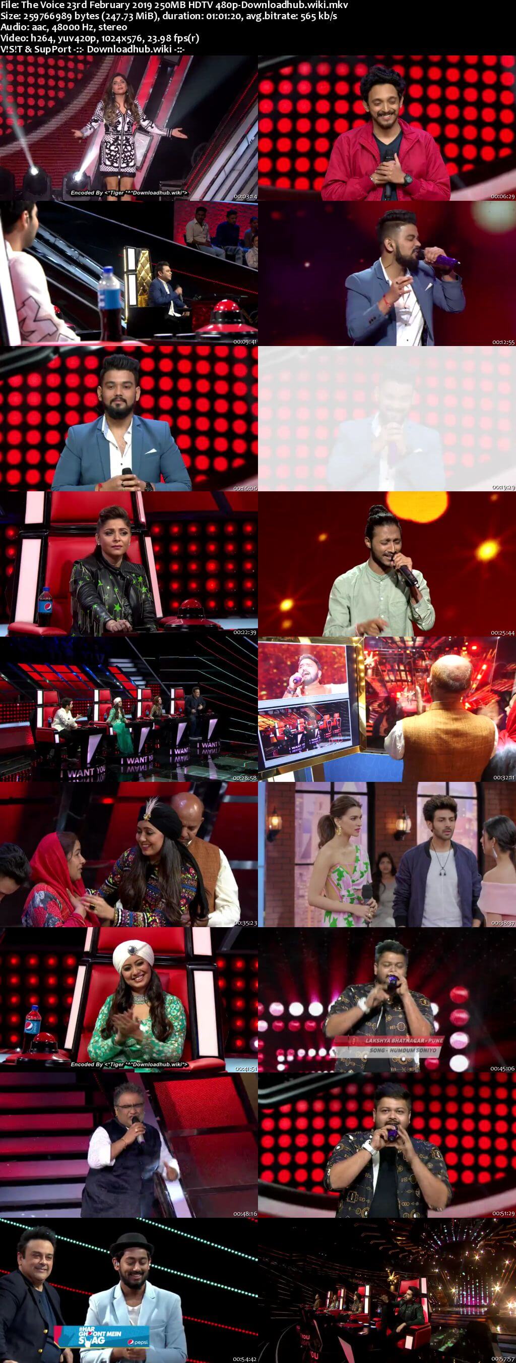 The Voice 23 February 2019 Episode 06 HDTV 480p