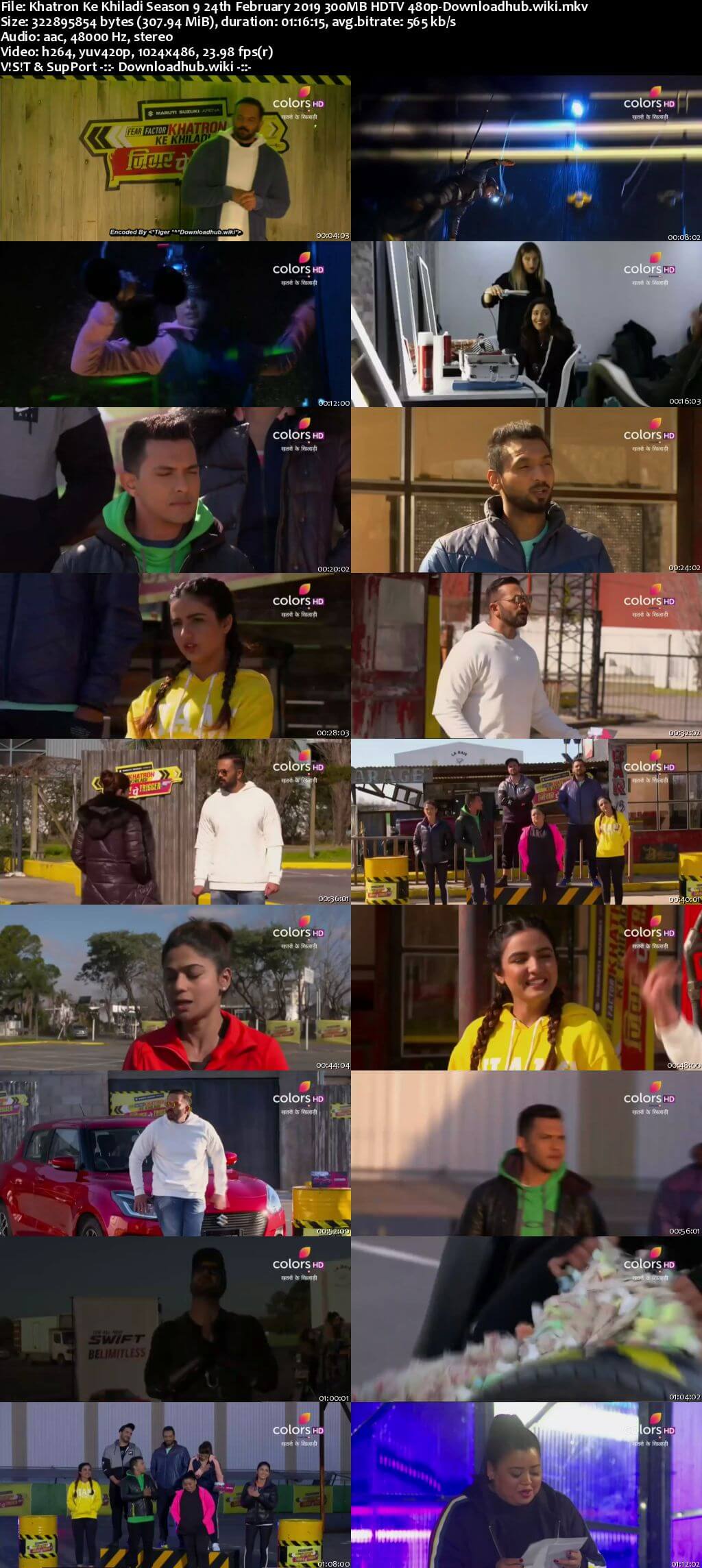 Khatron Ke Khiladi Season 9 24 February 2019 Episode 16 HDTV 480p