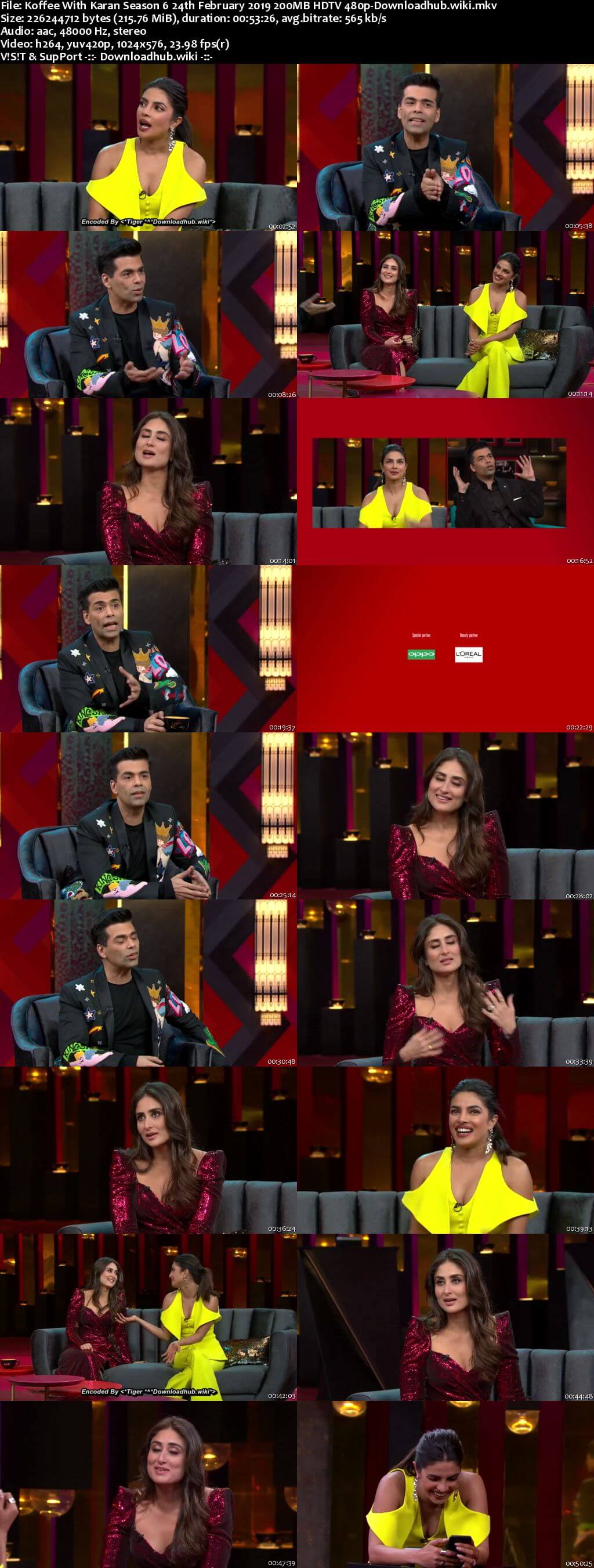 Koffee With Karan 6 24 February 2019 Episode 19 HDTV 480p