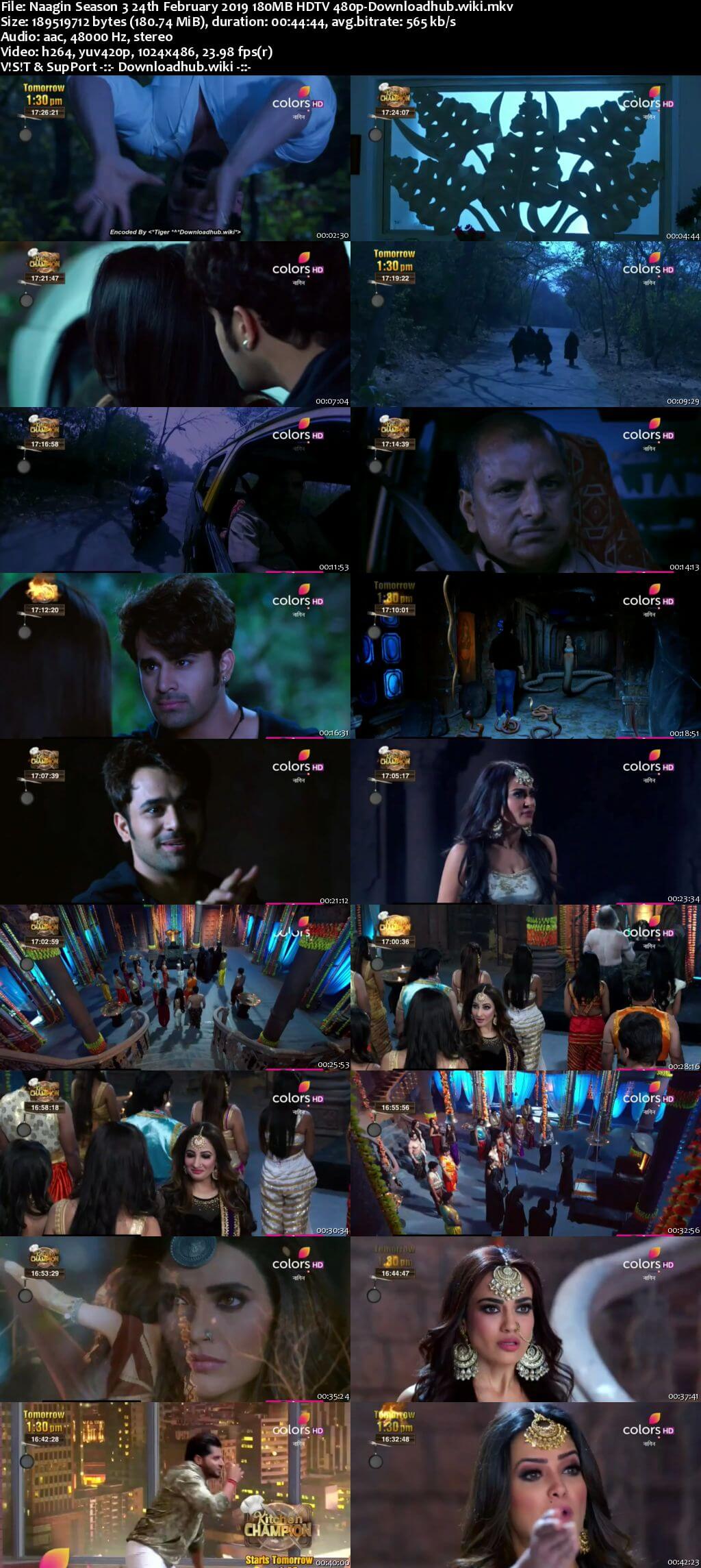 Naagin Season 3 24 February 2019 Episode 75 HDTV 480p