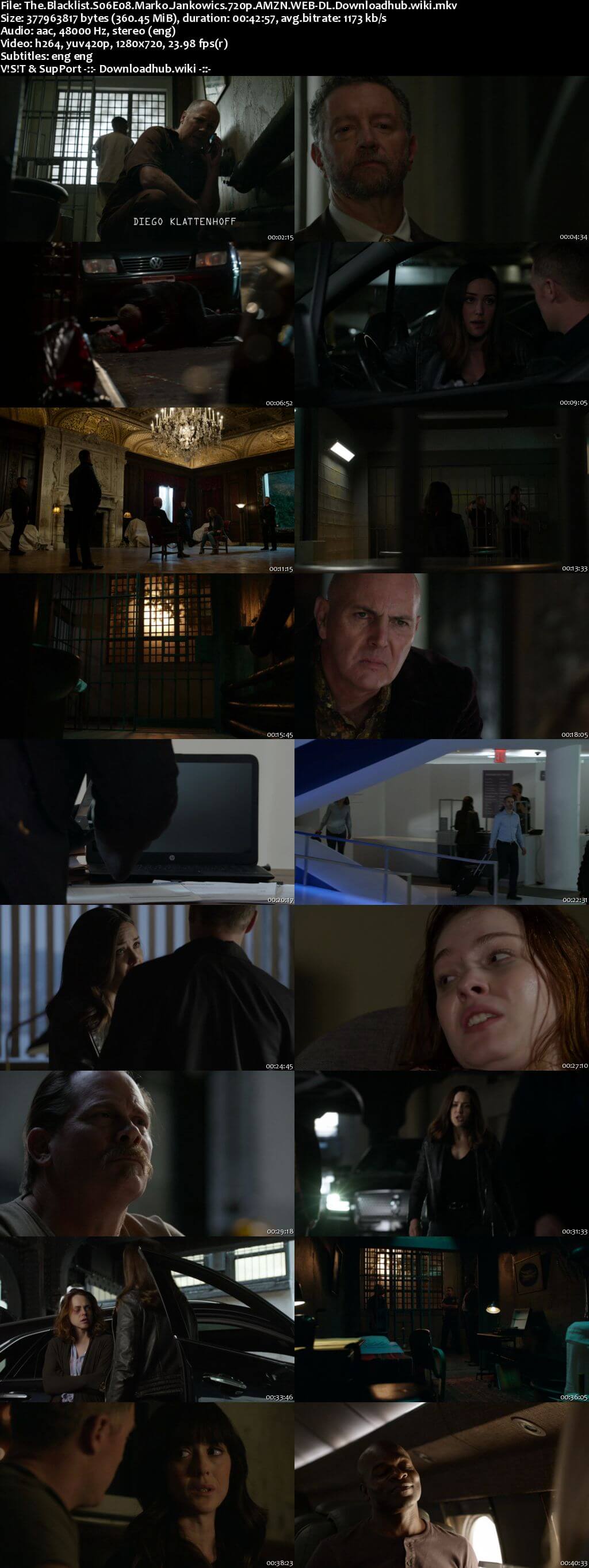 The Blacklist S06E08 350MB AMZN WEB-DL 720p ESubs