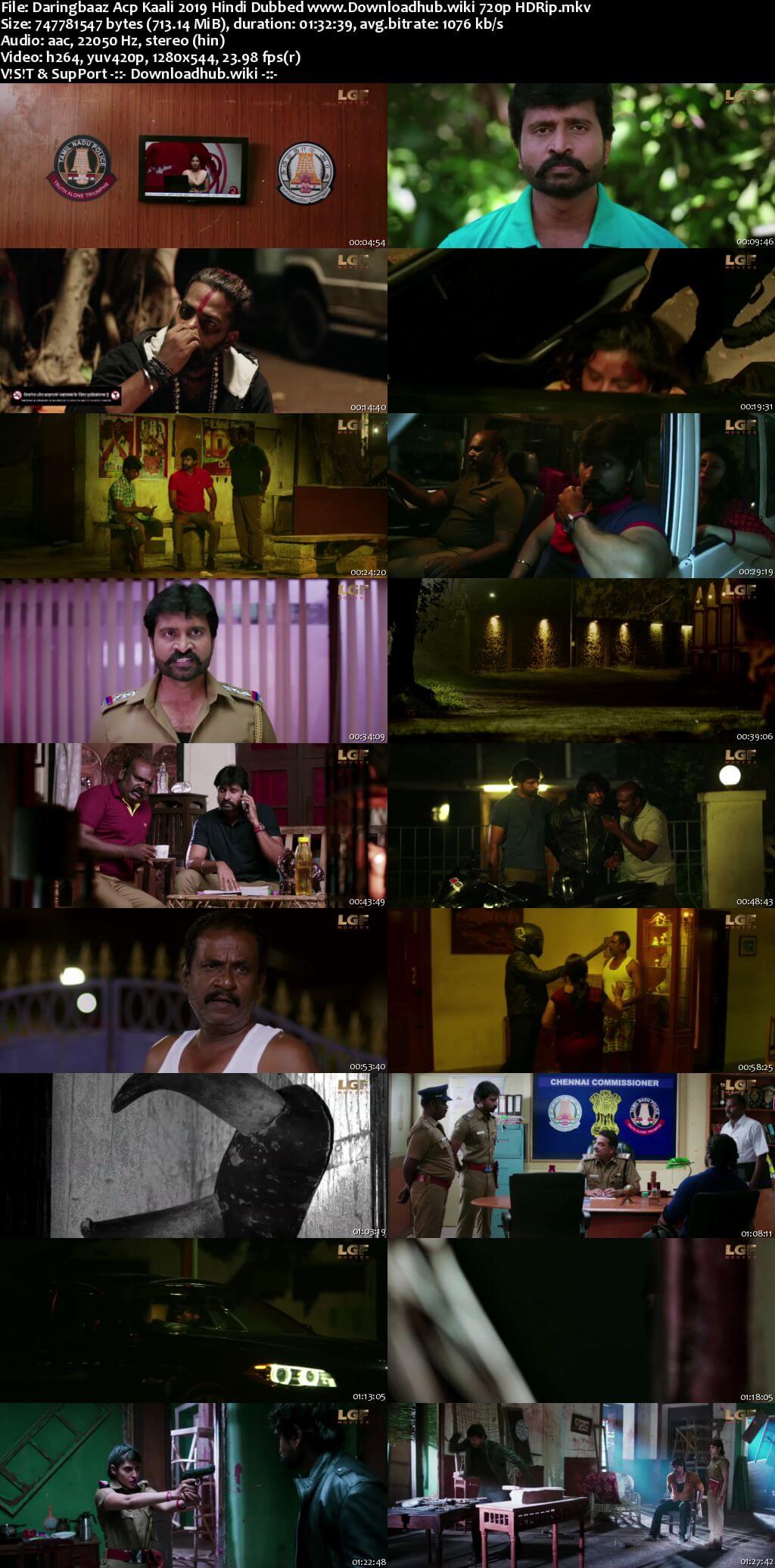 Daringbaaz Acp Kaali 2019 Hindi Dubbed 720p HDRip x264