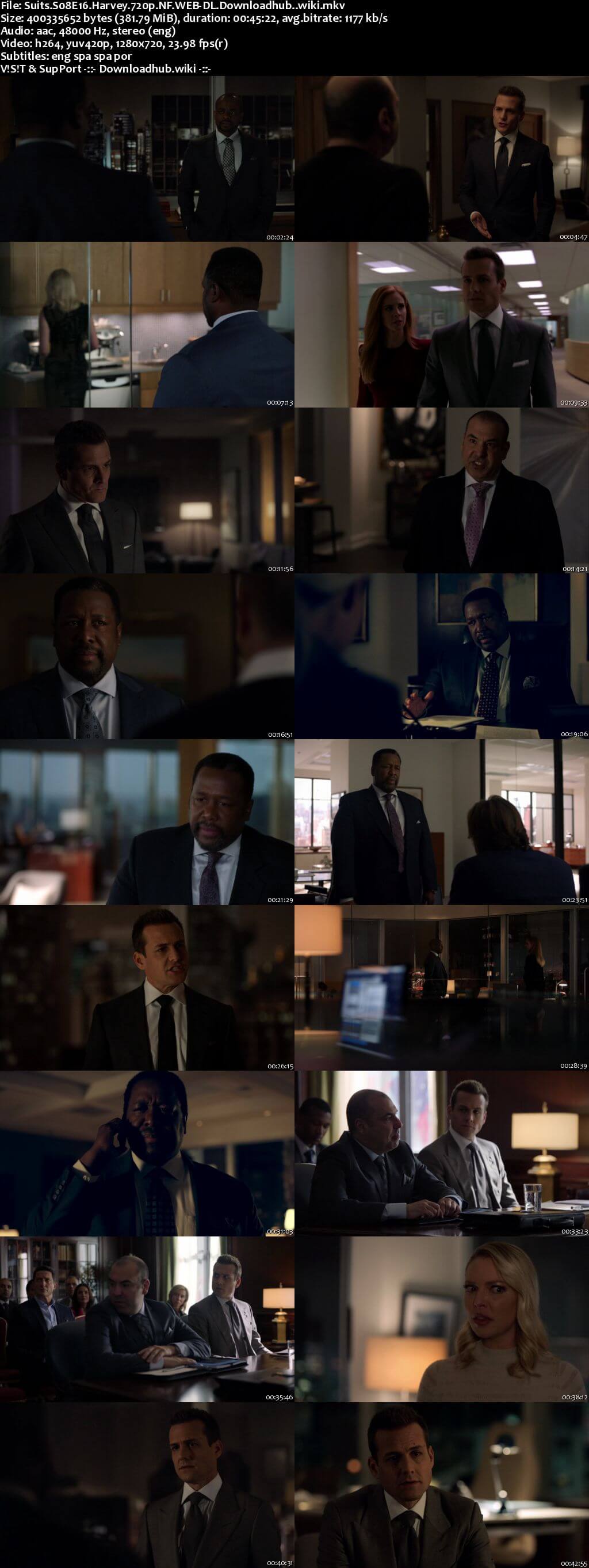 Suits S08E16 350MB Web-DL 720p x264 ESubs