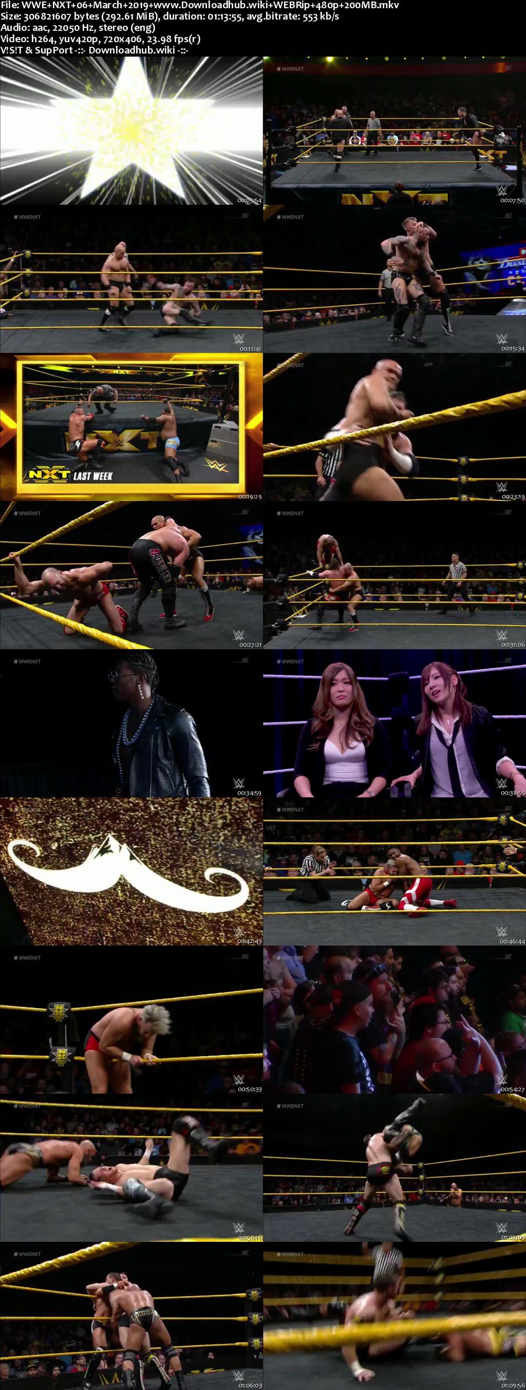 WWE NXT 6th March 2019 200MB HDTV 480p