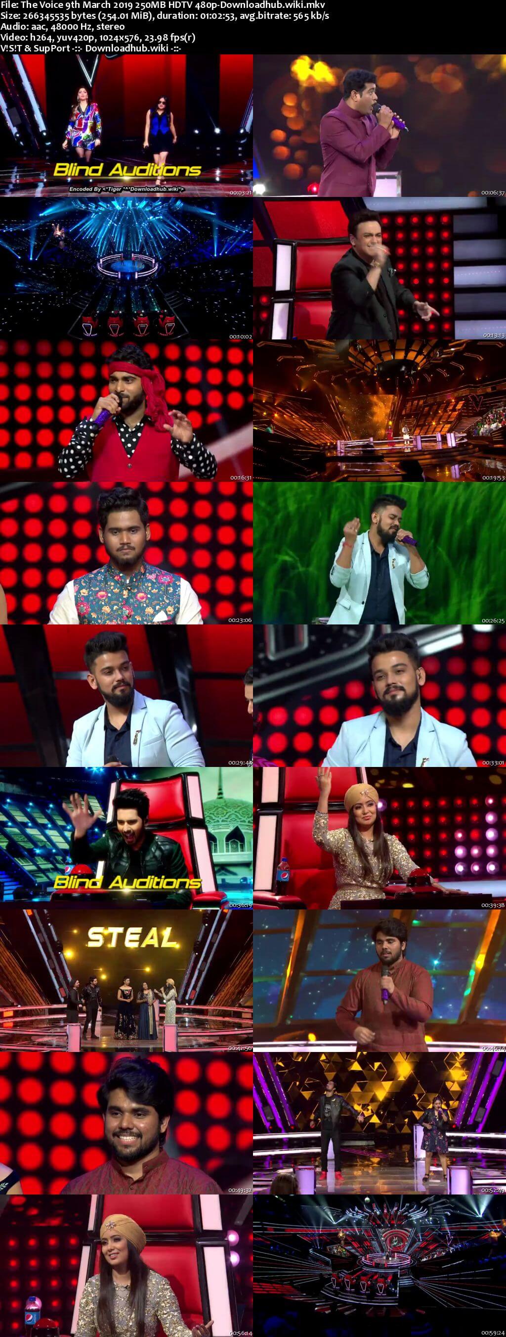 The Voice 09 March 2019 Episode 10 HDTV 480p