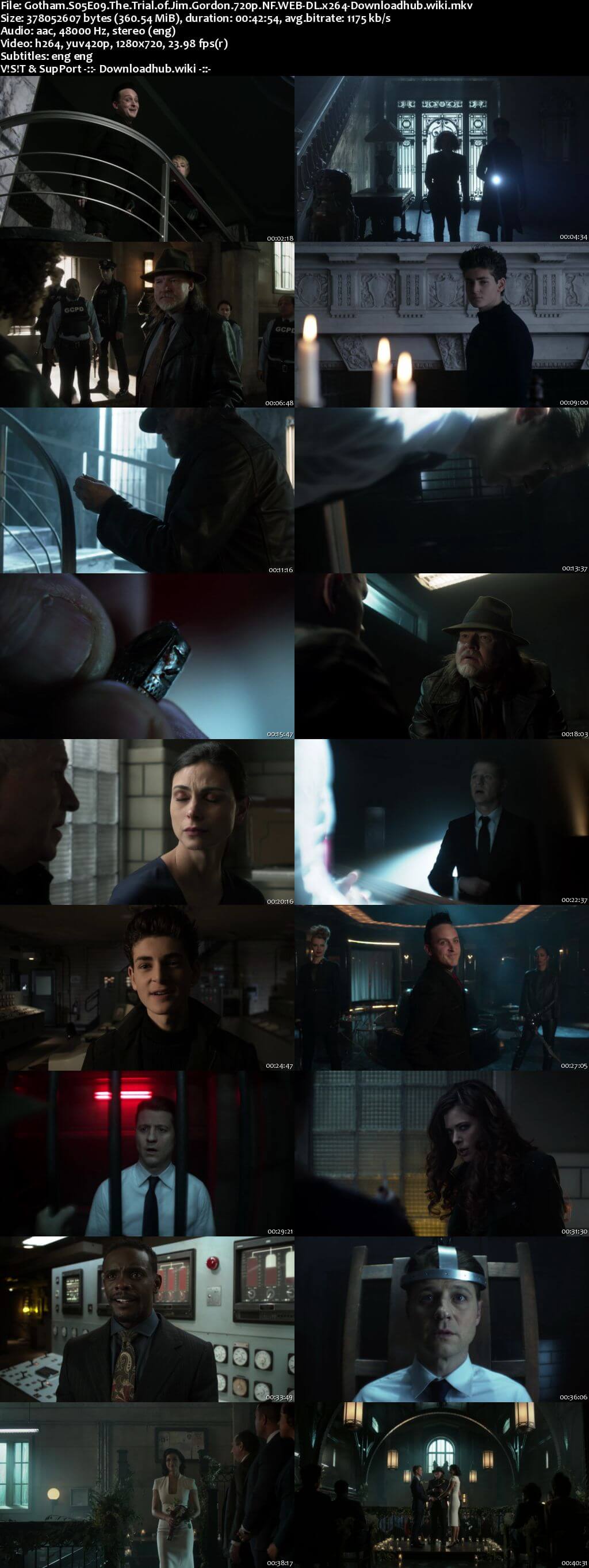 Gotham S05E09 350MB Web-DL 720p x264 ESubs