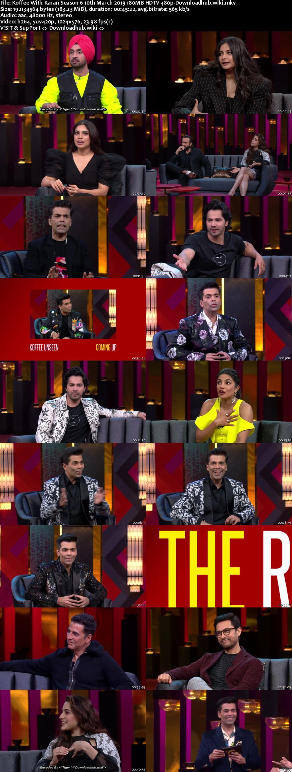 Koffee With Karan 6 10 March 2019 Episode 21 HDTV 480p