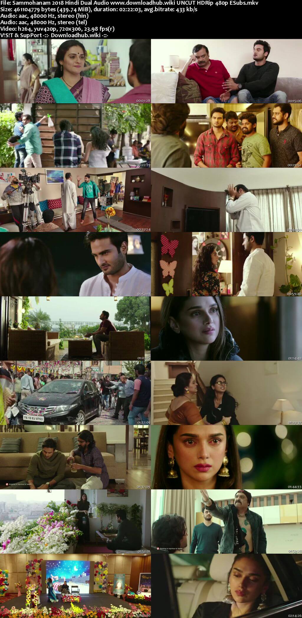 Sammohanam 2018 Hindi Dual Audio 400MB UNCUT HDRip 480p ESubs