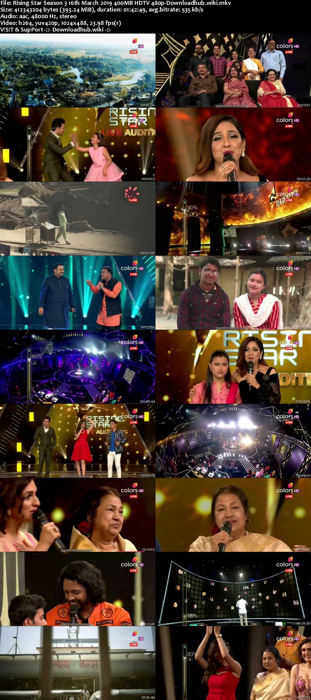 Rising Star Season 3 16 March 2019 Episode 01 HDTV 480p