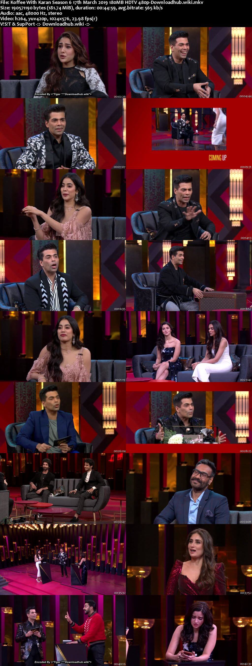 Koffee With Karan 6 17 March 2019 Episode 22 HDTV 480p