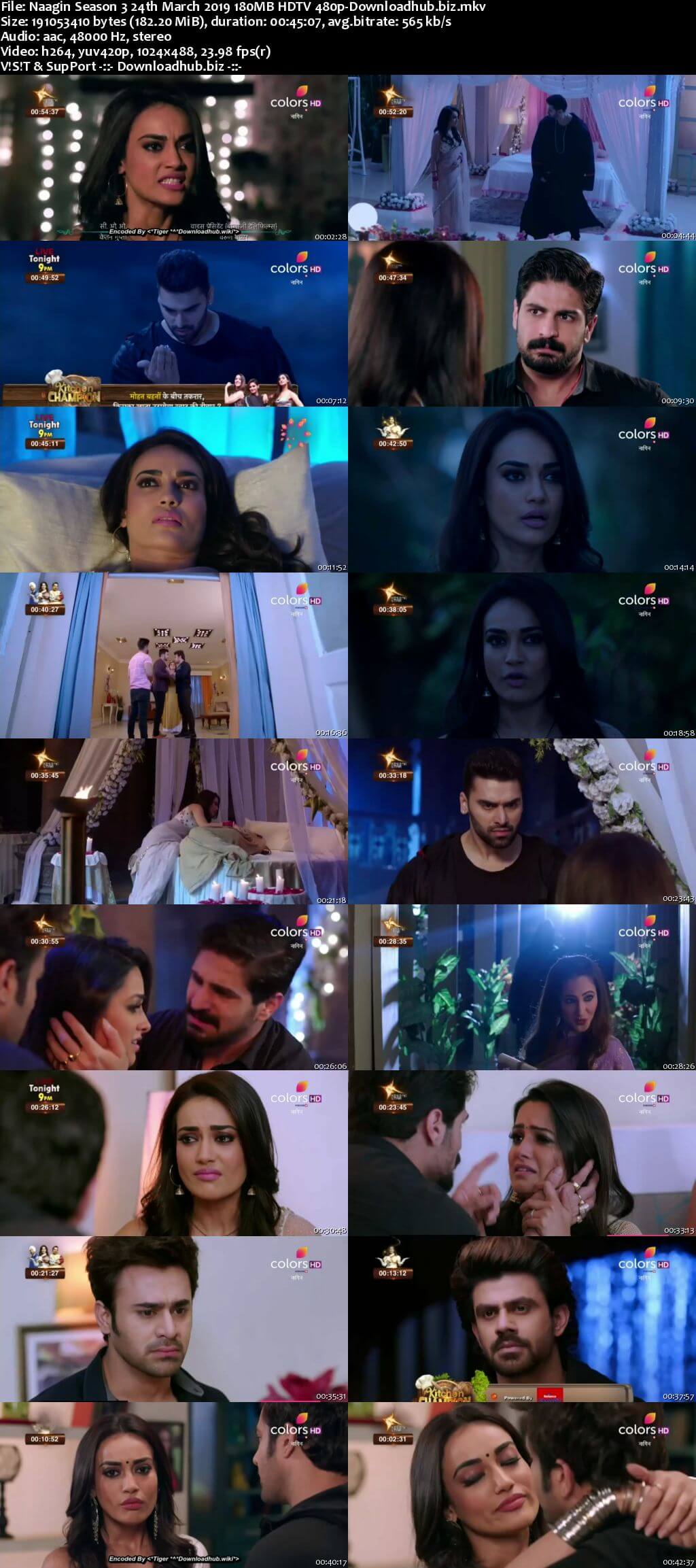 Naagin Season 3 24 March 2019 Episode 83 HDTV 480p