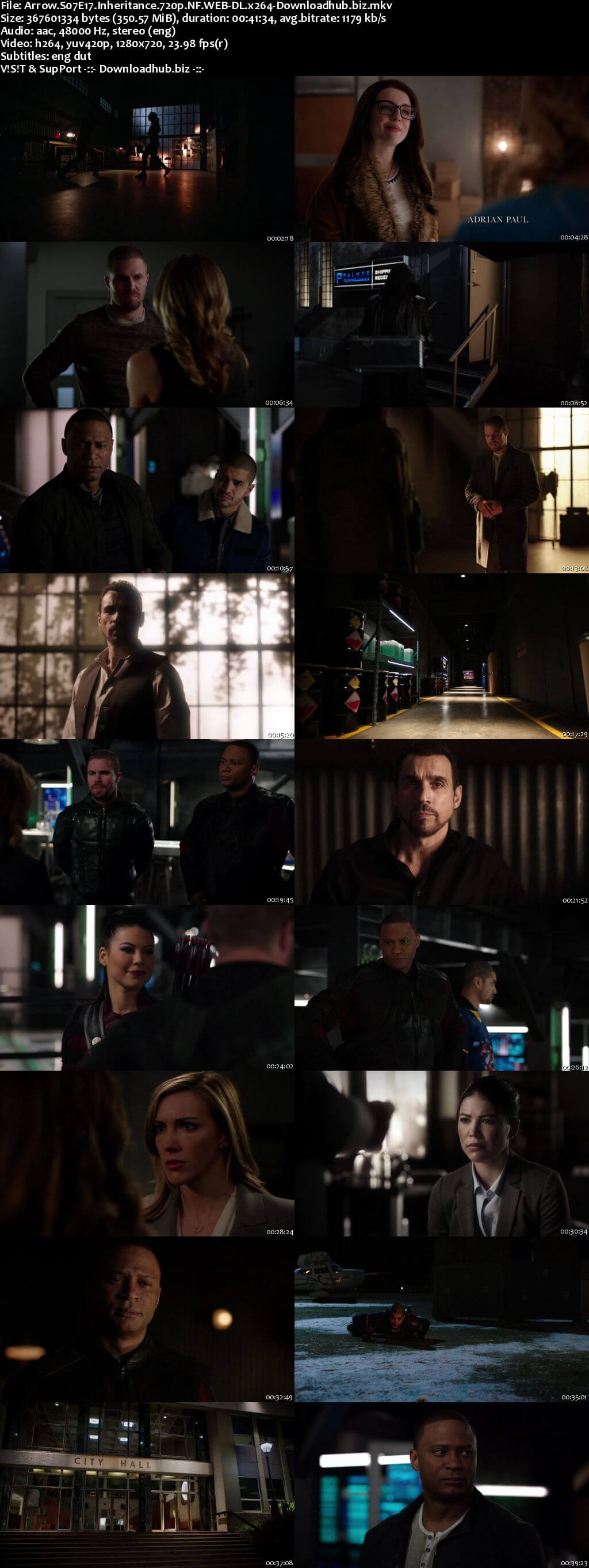 Arrow S07E17 350MB AMZN Web-DL 720p ESubs