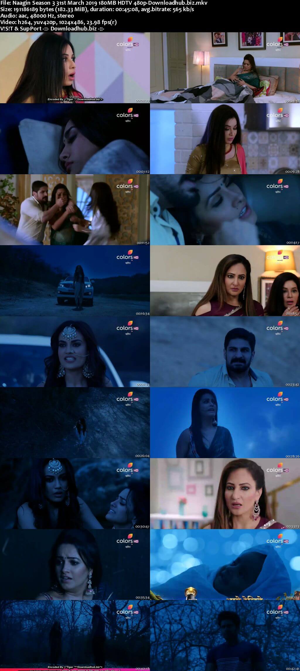 Naagin Season 3 31 March 2019 Episode 85 HDTV 480p