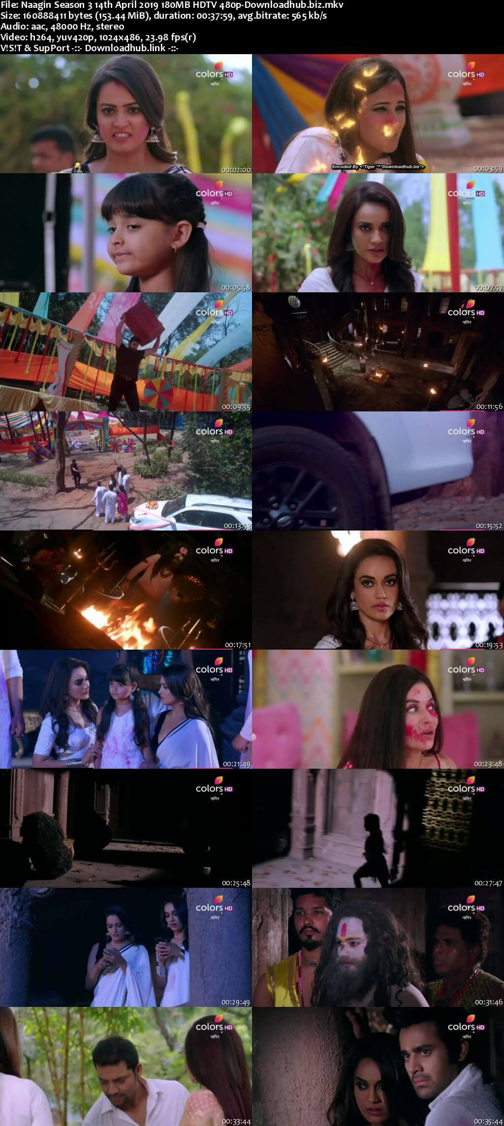 Naagin Season 3 14 April 2019 Episode 89 HDTV 480p