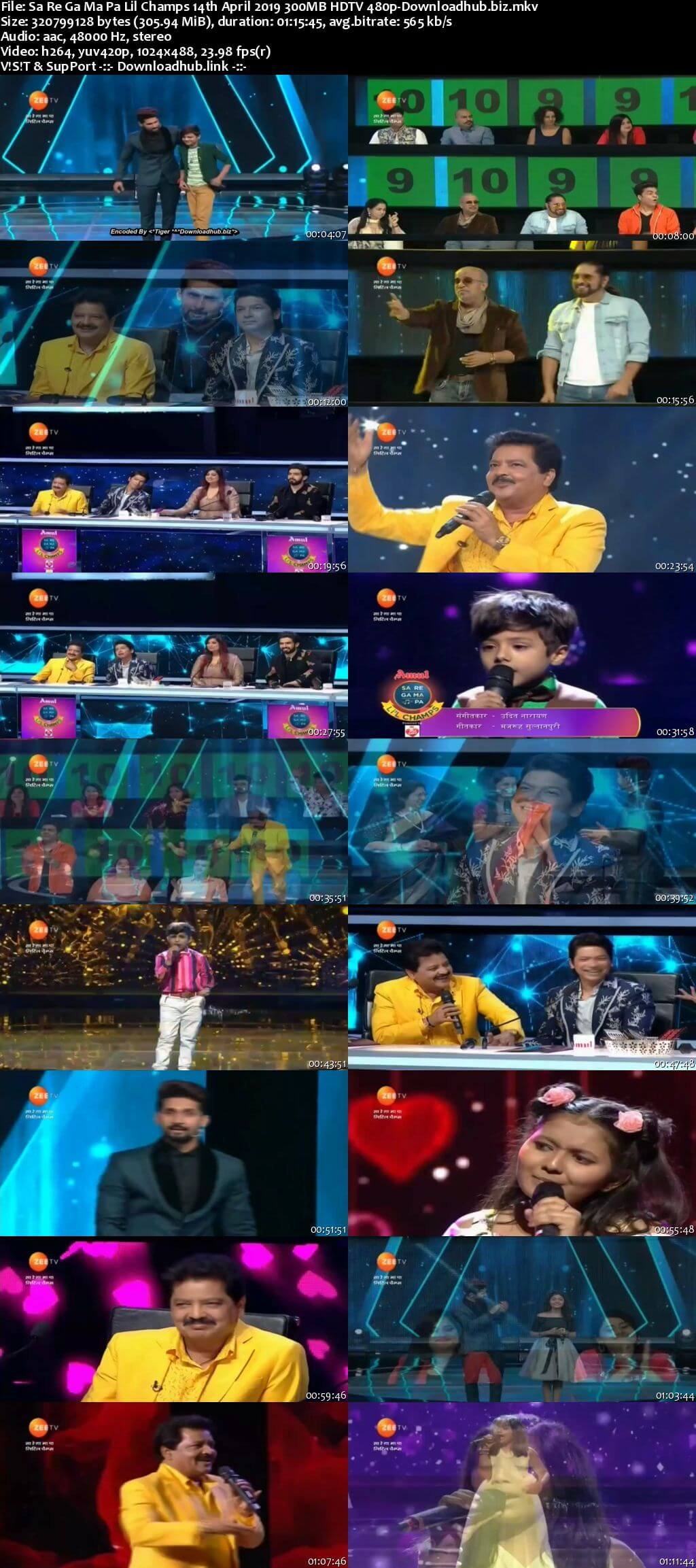 Sa Re Ga Ma Pa Lil Champs 14 April 2019 Episode 19 HDTV 480p