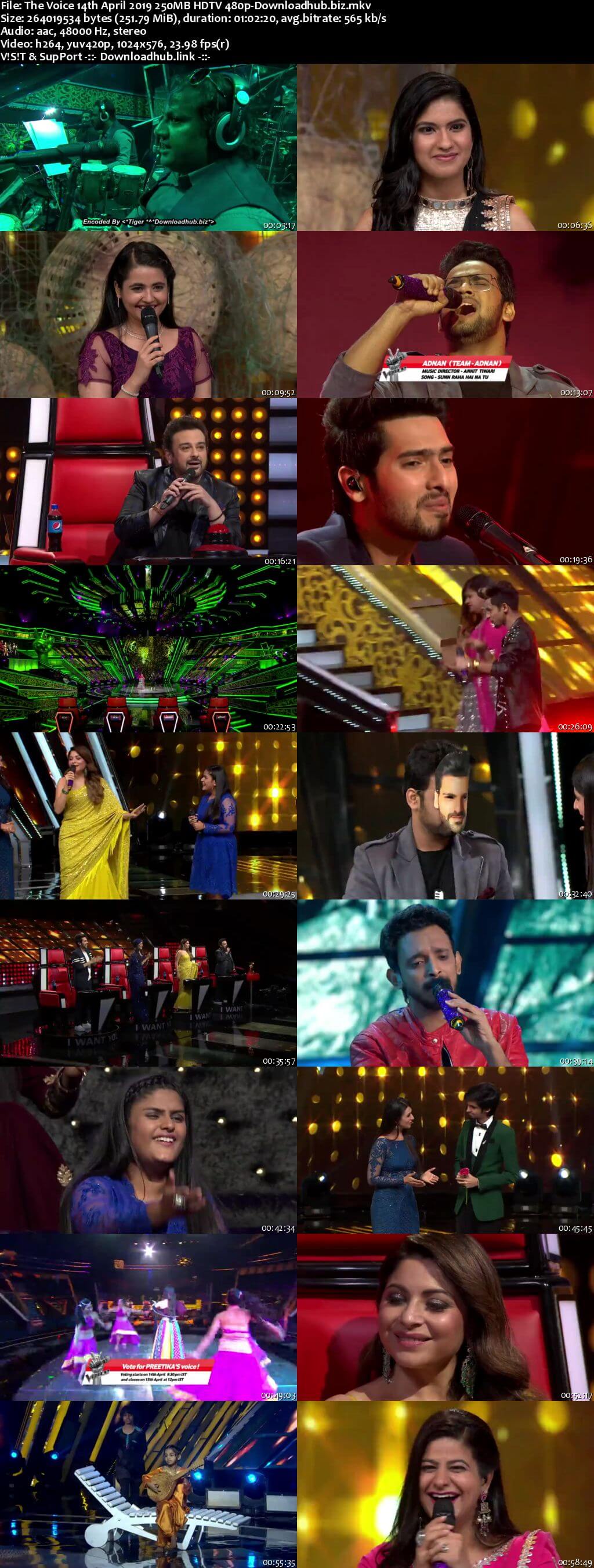 The Voice 14 April 2019 Episode 21 HDTV 480p