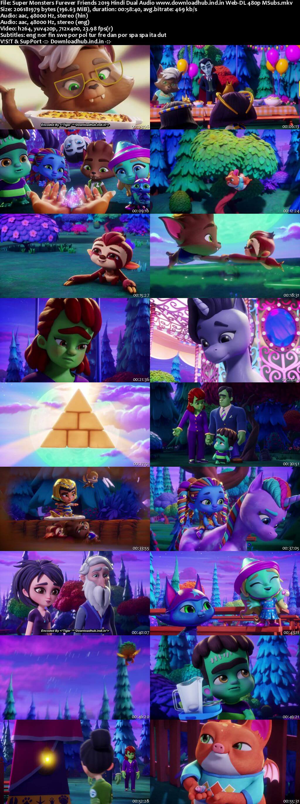 Super Monsters Furever Friends 2019 Hindi Dual Audio 200MB Web-DL 480p MSubs