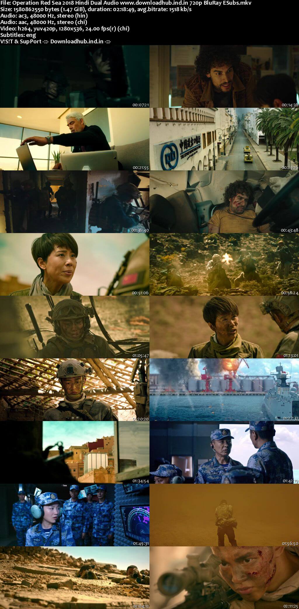 Operation Red Sea 2018 Hindi Dual Audio 720p BluRay ESubs