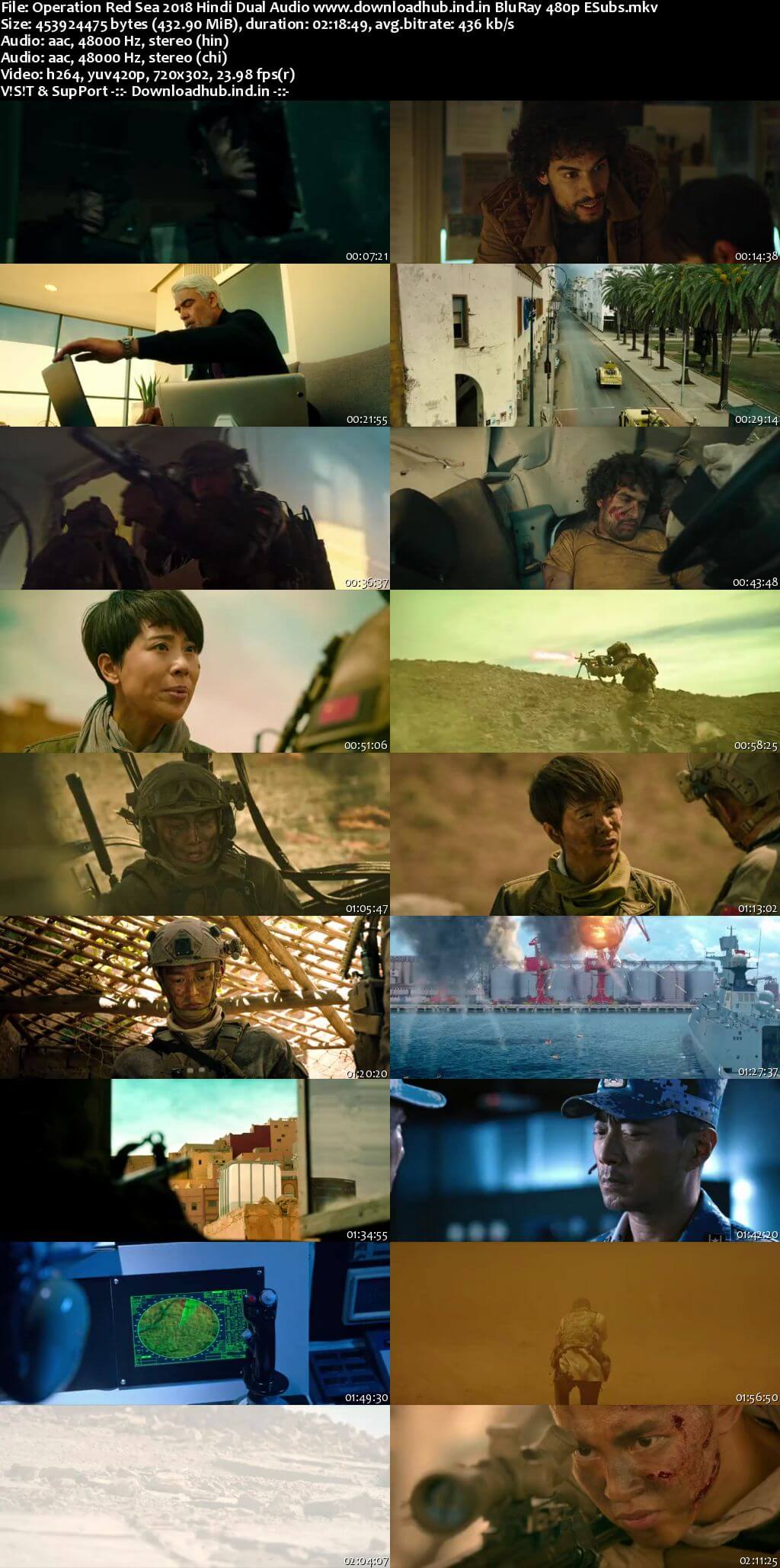 Operation Red Sea 2018 Hindi Dual Audio 400MB BluRay 480p ESubs