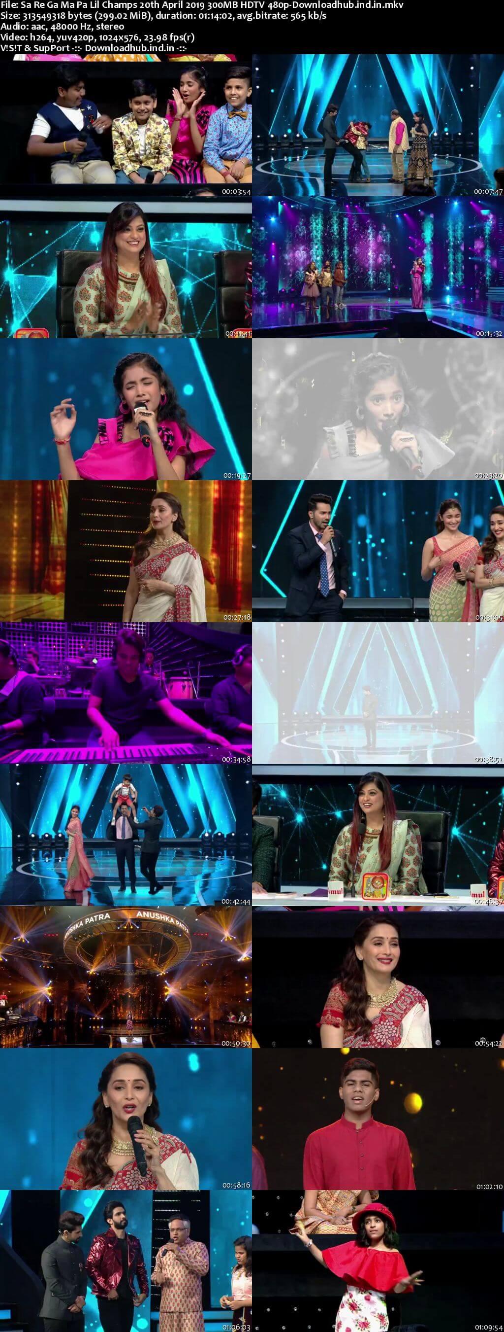 Sa Re Ga Ma Pa Lil Champs 20 April 2019 Episode 20 HDTV 480p