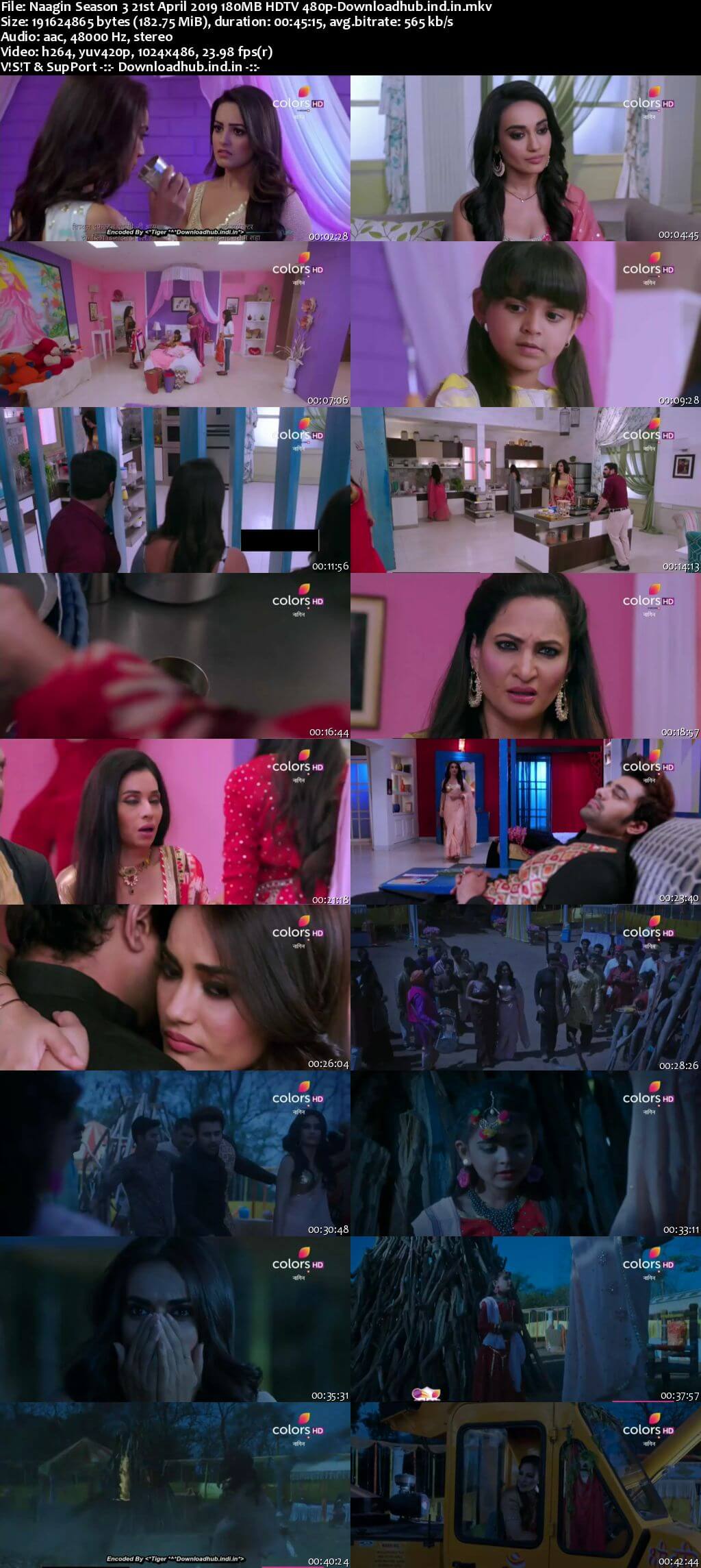 Naagin Season 3 21 April 2019 Episode 91 HDTV 480p