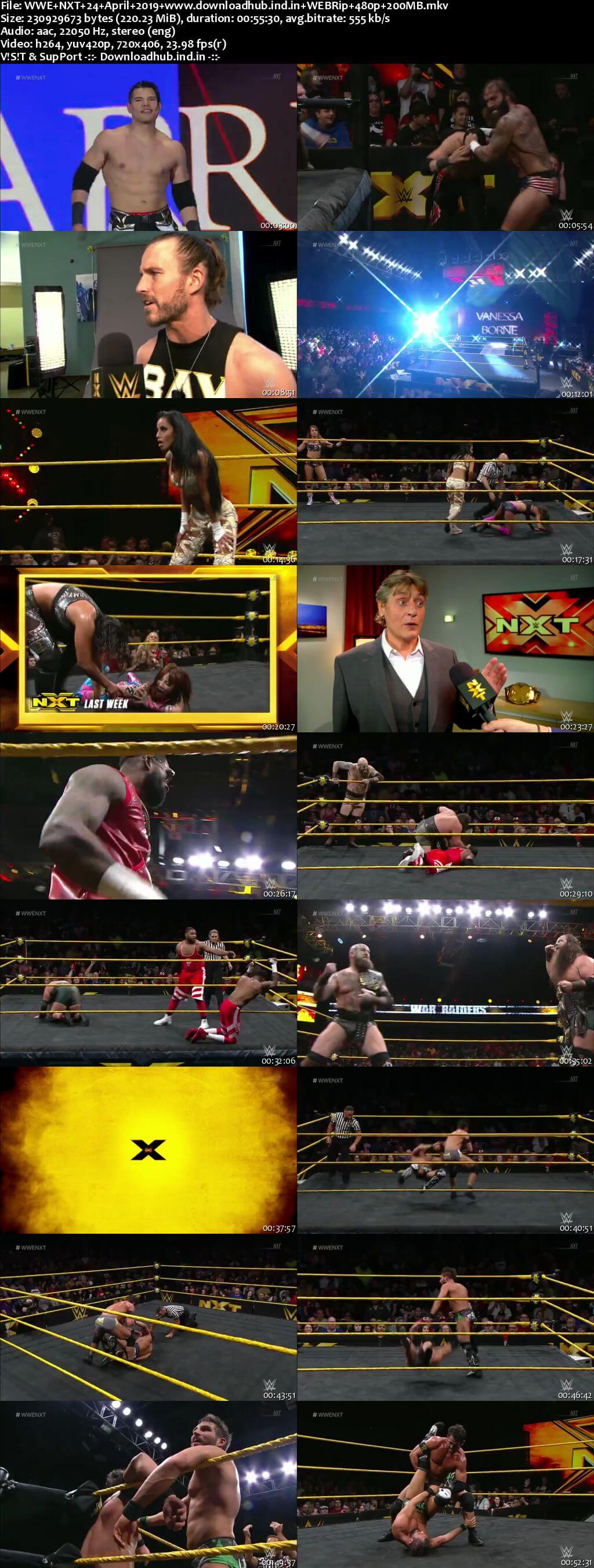 WWE NXT 24th April 2019 200MB HDTV 480p