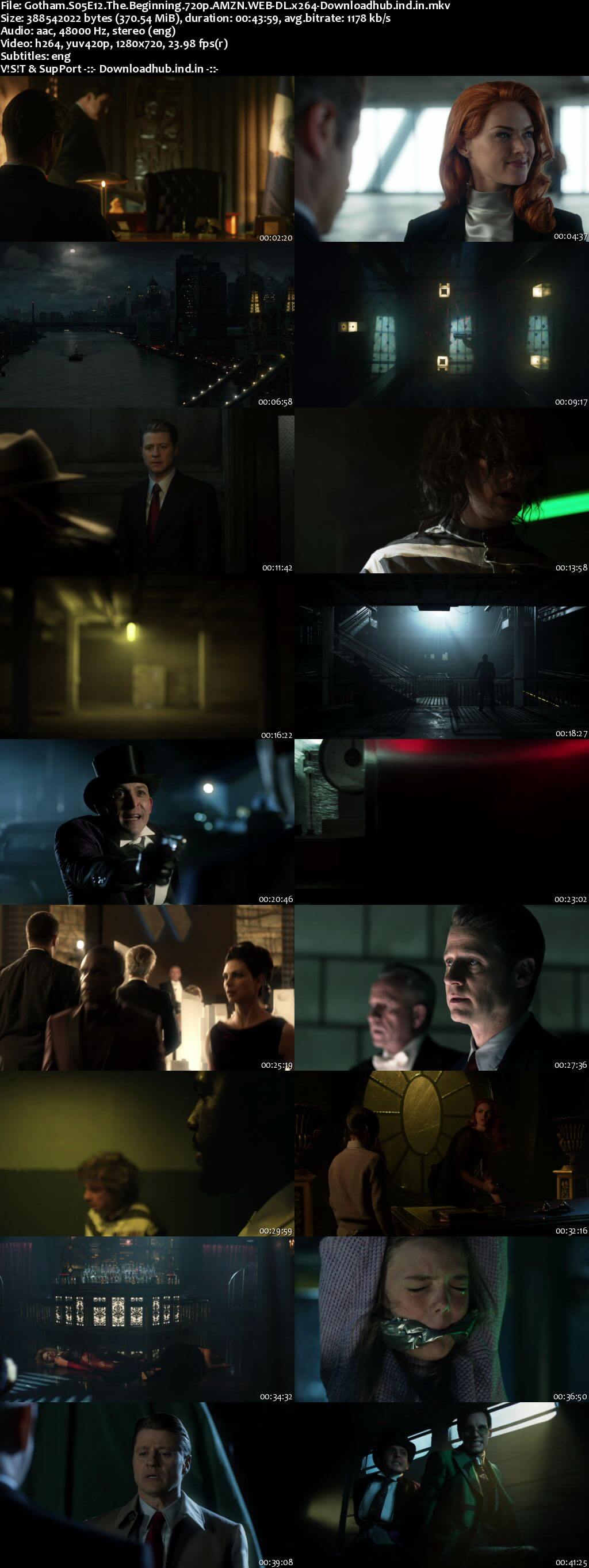 Gotham S05E12 350MB Web-DL 720p x264 ESubs