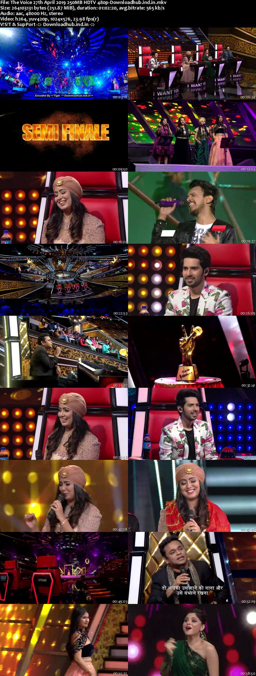 The Voice 27 April 2019 Episode 24 HDTV 480p