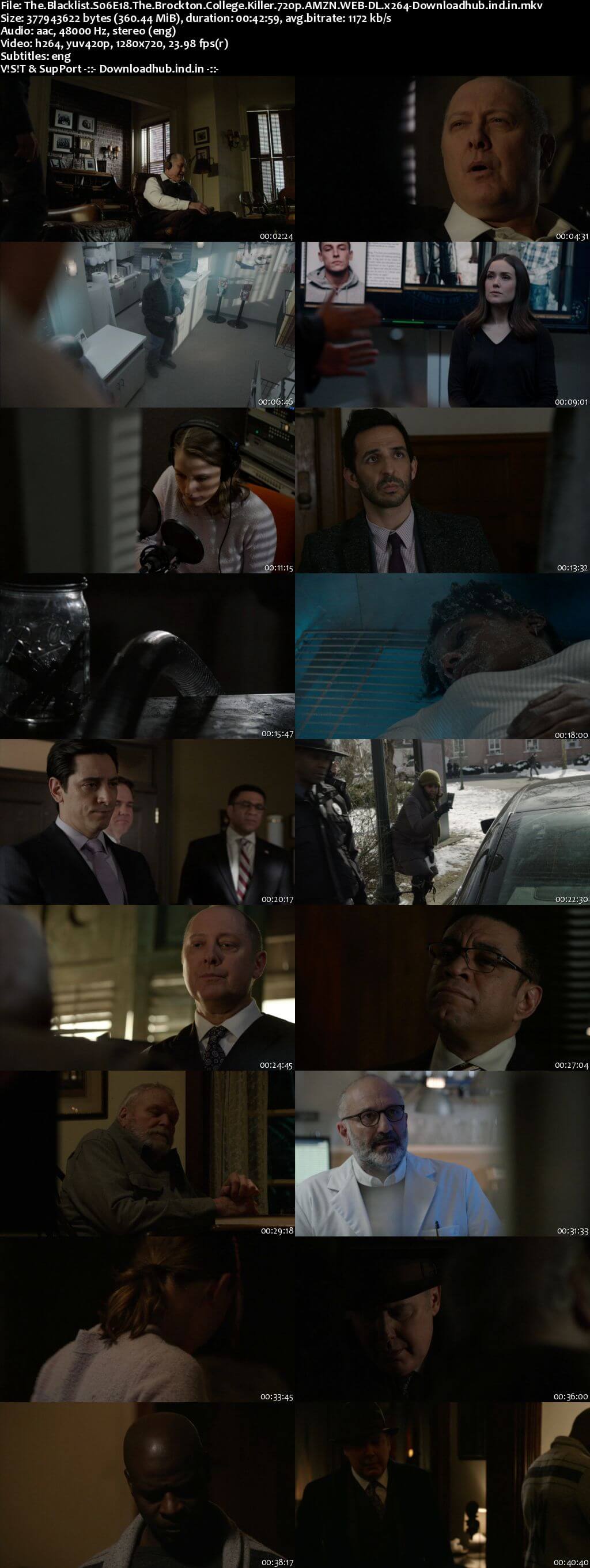 The Blacklist S06E18 350MB AMZN WEB-DL 720p ESubs