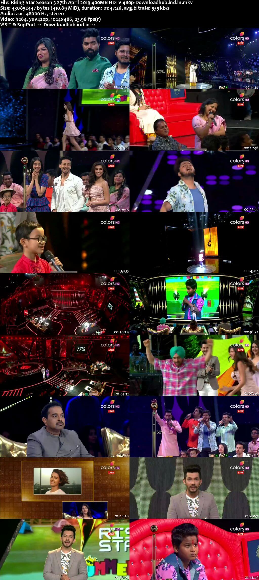 Rising Star Season 3 27 April 2019 Episode 12 HDTV 480p