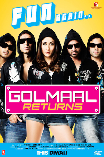 Golmaal Returns 2008 Hindi 720p BluRay 850mb Full Moive