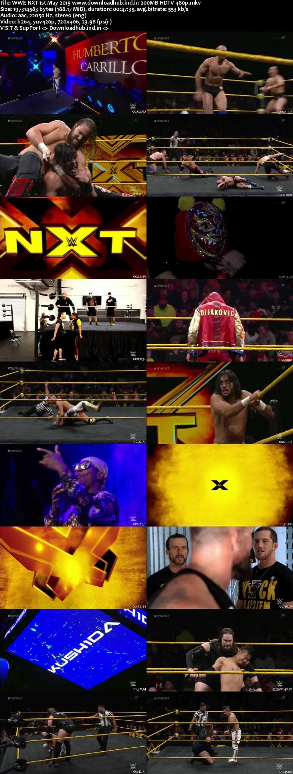 WWE NXT 1st May 2019 200MB HDTV 480p