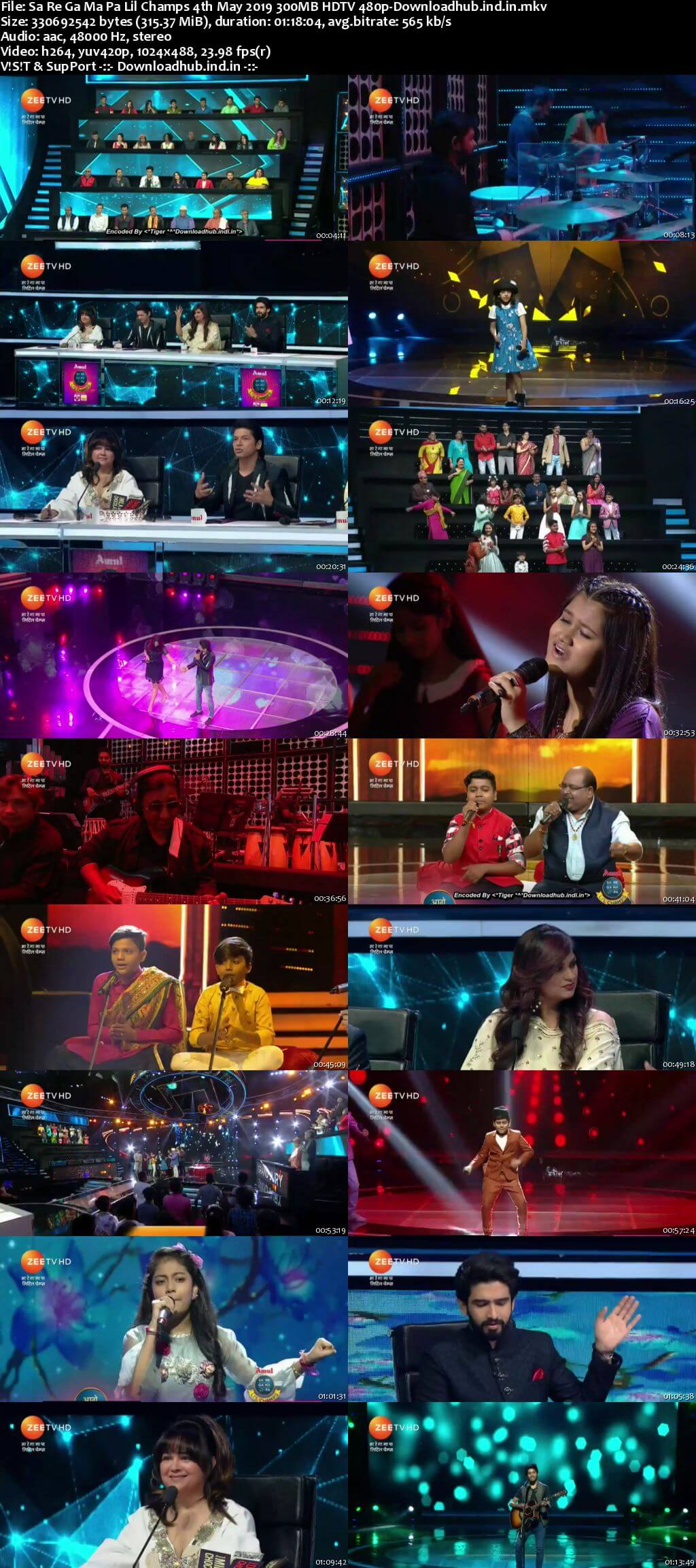 Sa Re Ga Ma Pa Lil Champs 04 May 2019 Episode 24 HDTV 480p