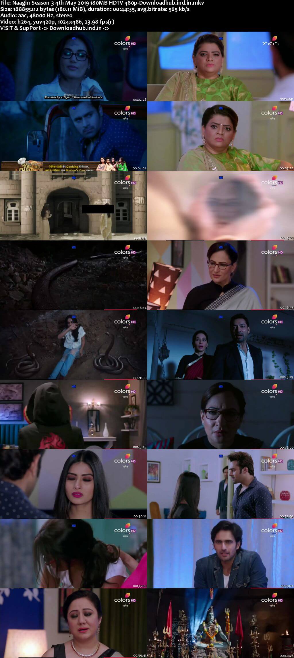 Naagin Season 3 04 May 2019 Episode 94 HDTV 480p