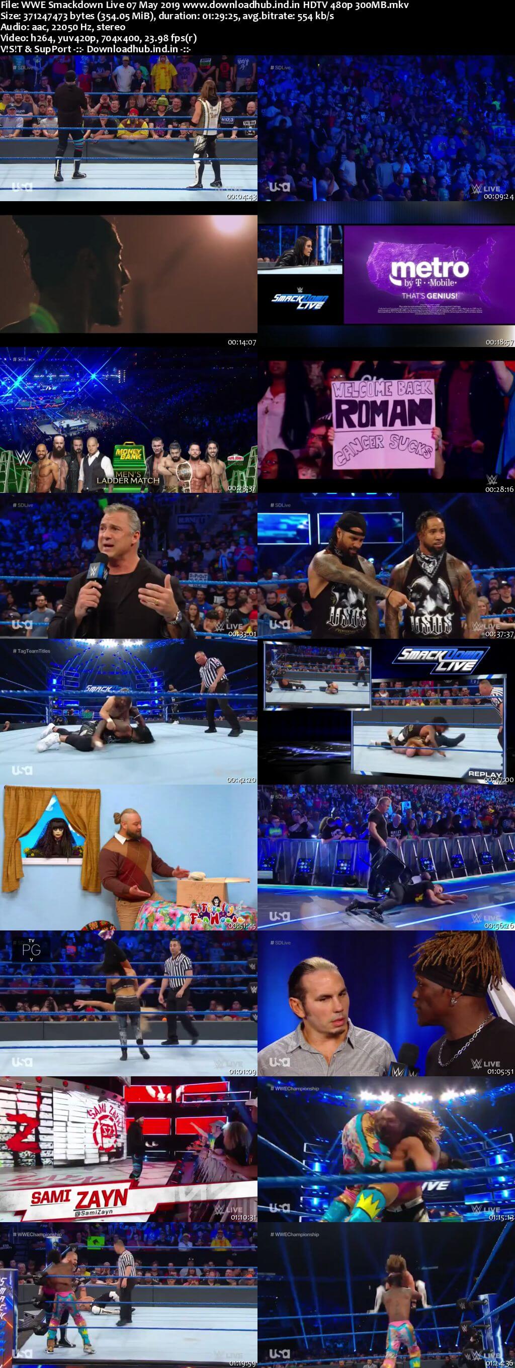 WWE Smackdown Live 7th May 2019 300MB HDTV 480p