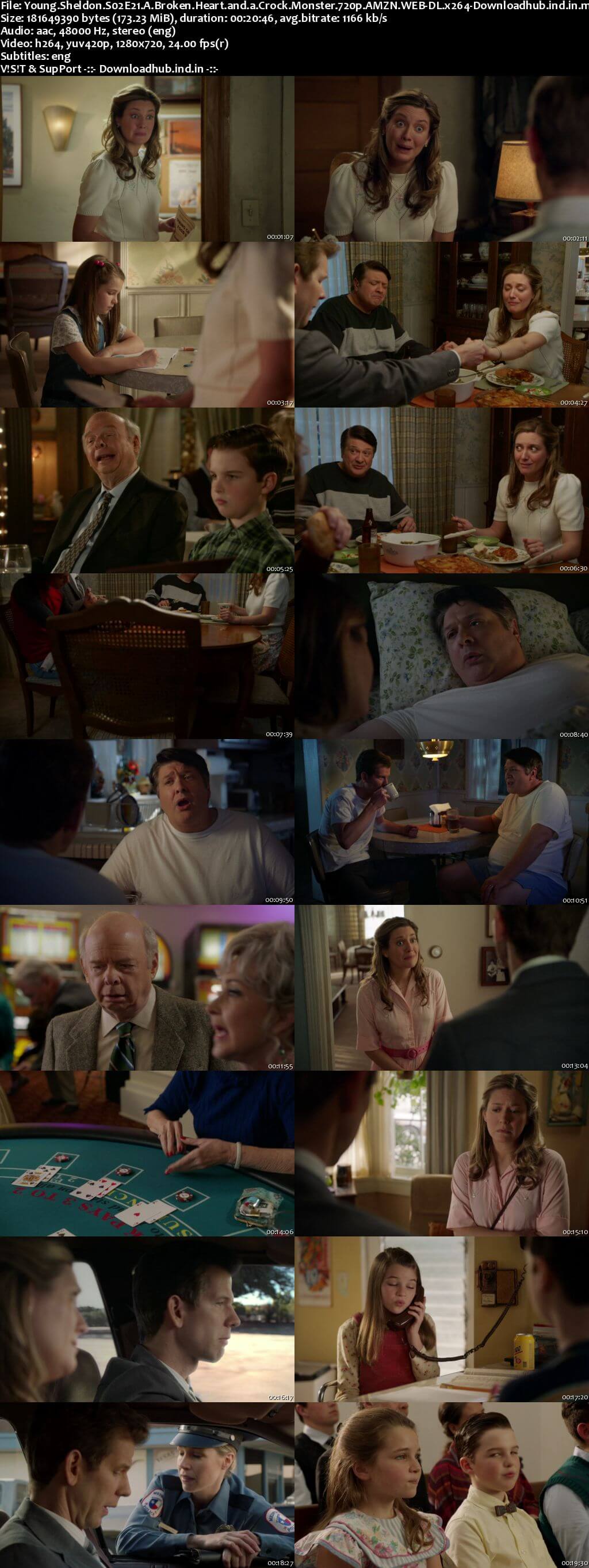 Young Sheldon S02E21 170MB AMZN WEB-DL 720p ESubs