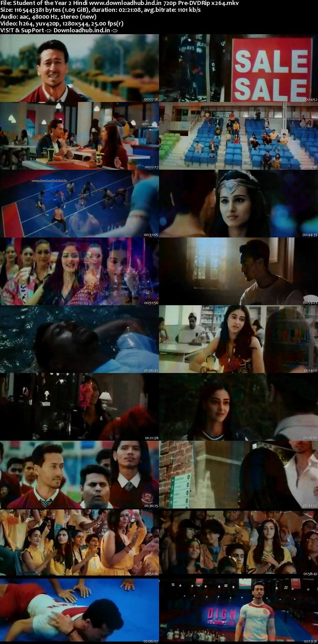 Student of the Year 2 2019 Hindi 720p Pre-DVDRip x264