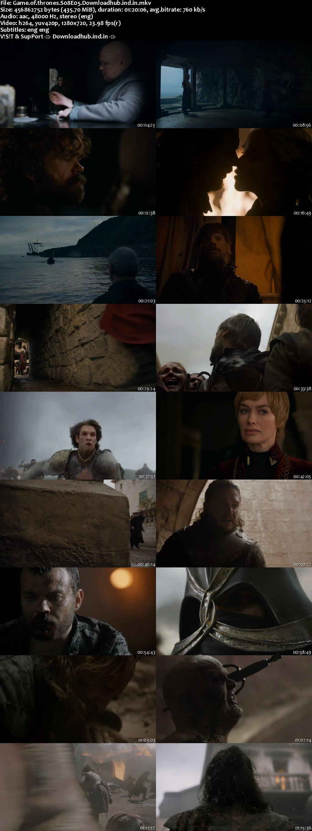 Game of Thrones S08E05 400MB AMZN WEB-DL 720p ESubs